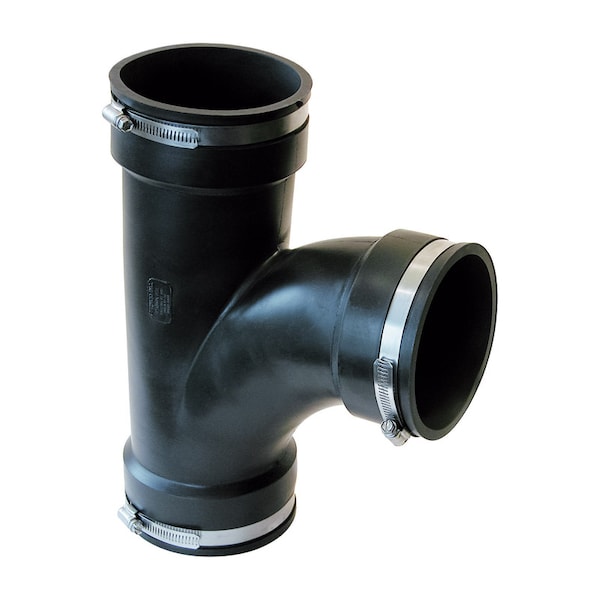 Fernco Schedule 40 4 in. Hub X 4 in. D Hub PVC Tee 1 pk